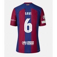 Moški Nogometni dresi Barcelona Paez Gavi #6 Domači 2023-24 Kratek Rokav
